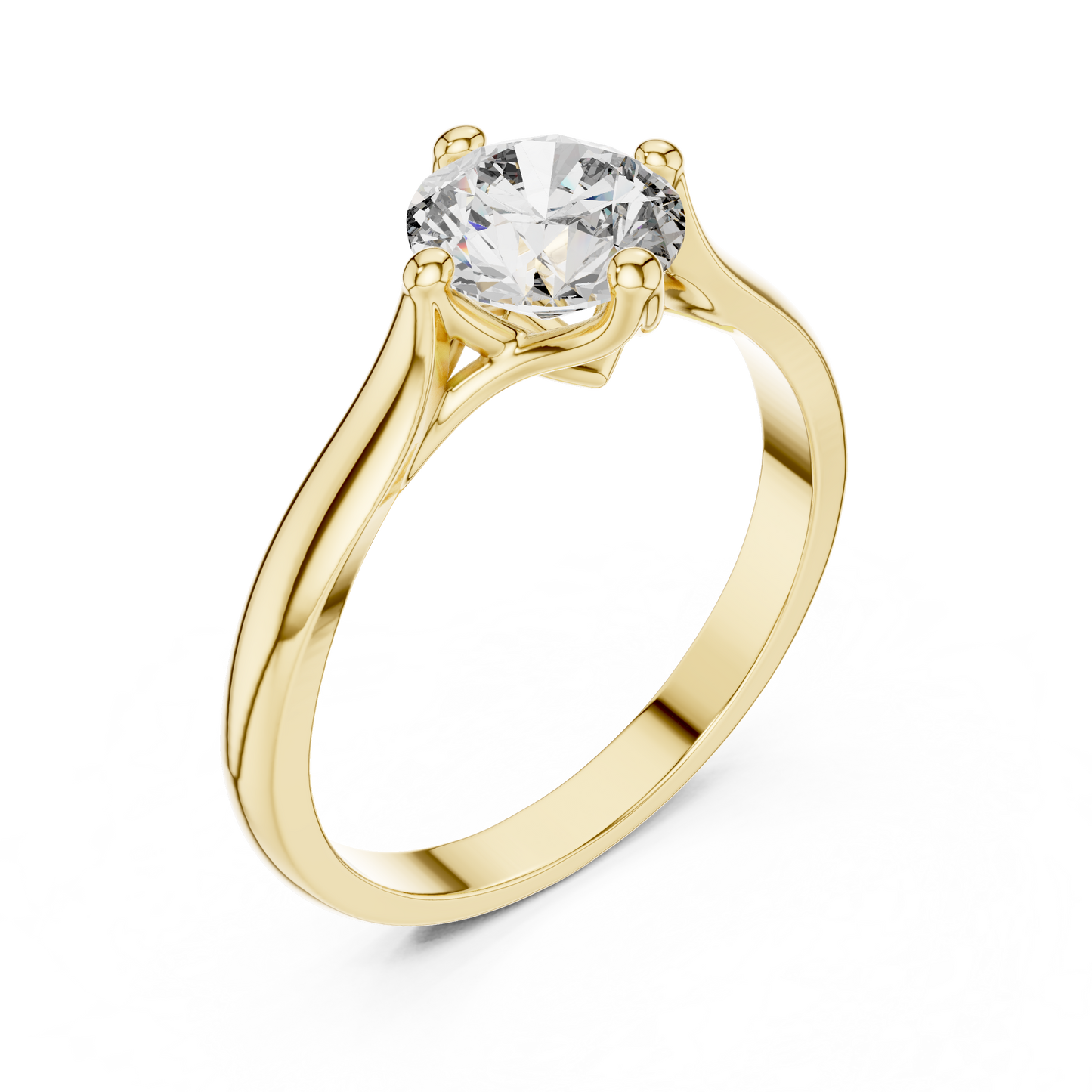 Minimalist Diamond Engagement Ring