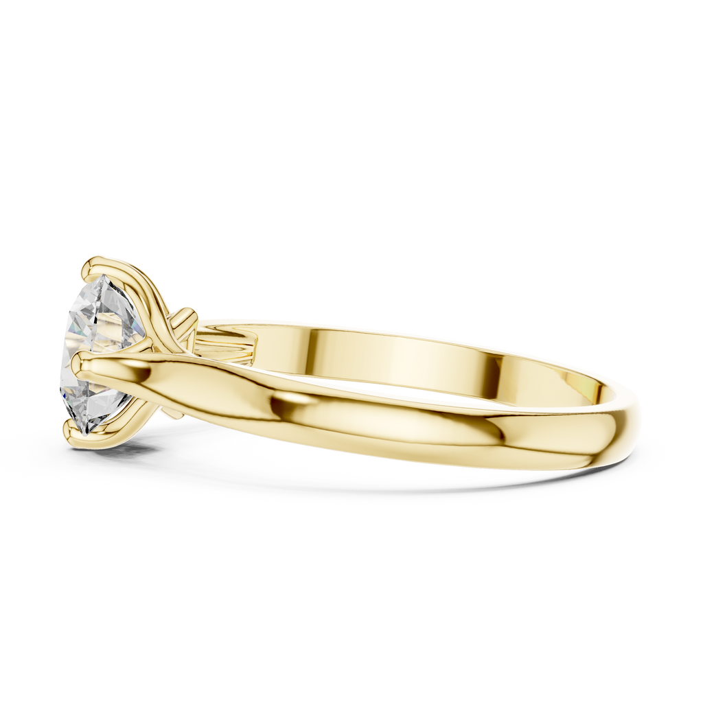 Minimalist Diamond Engagement Ring