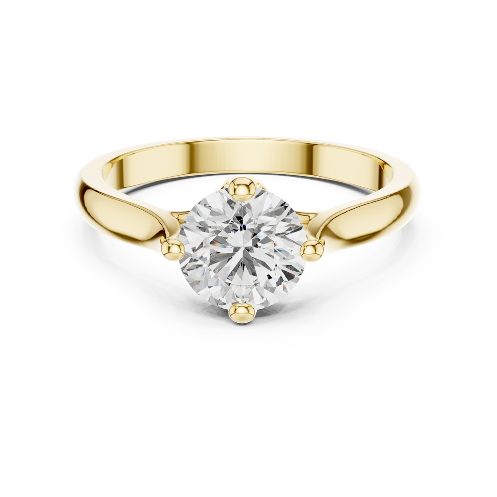 Minimalist Diamond Engagement Ring