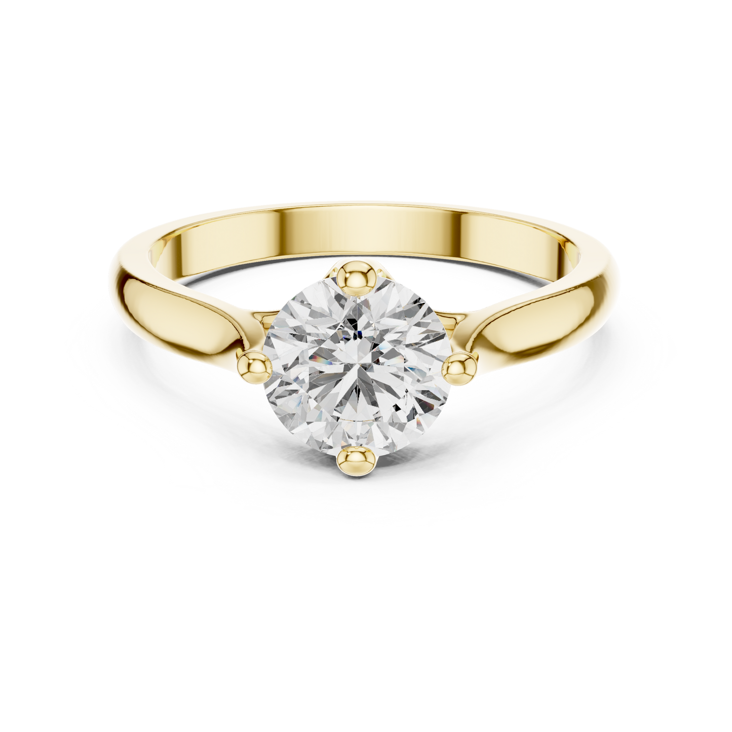 Minimalist Diamond Engagement Ring