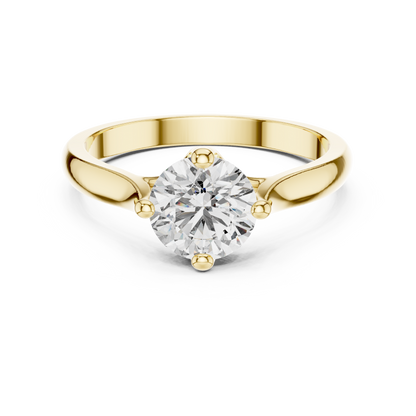 Minimalist Diamond Engagement Ring