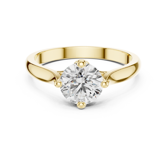 Minimalist Diamond Engagement Ring