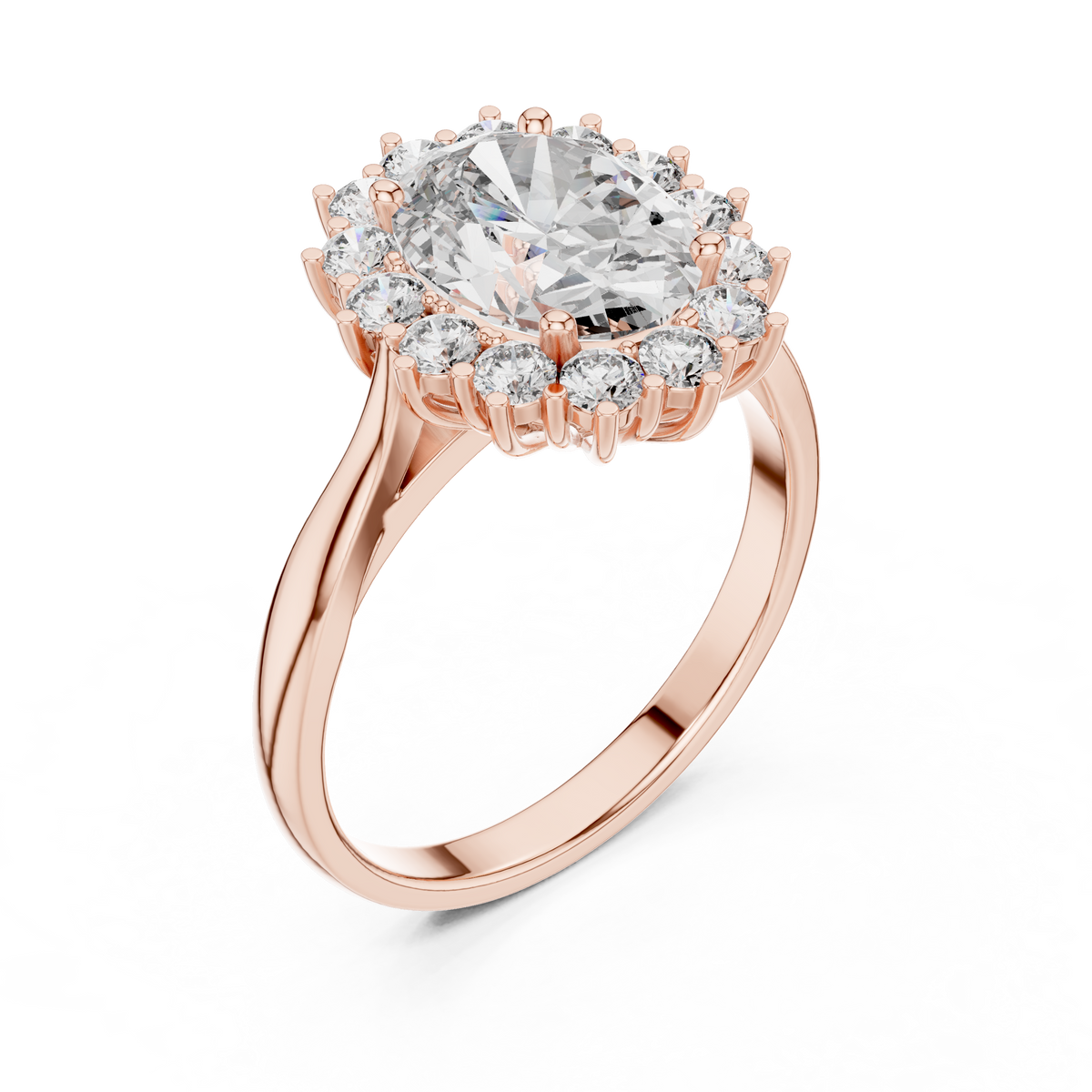 Classic Cluster Diamond Ring
