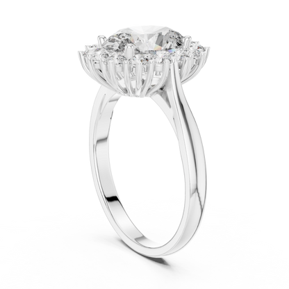 Classic Cluster Diamond Ring