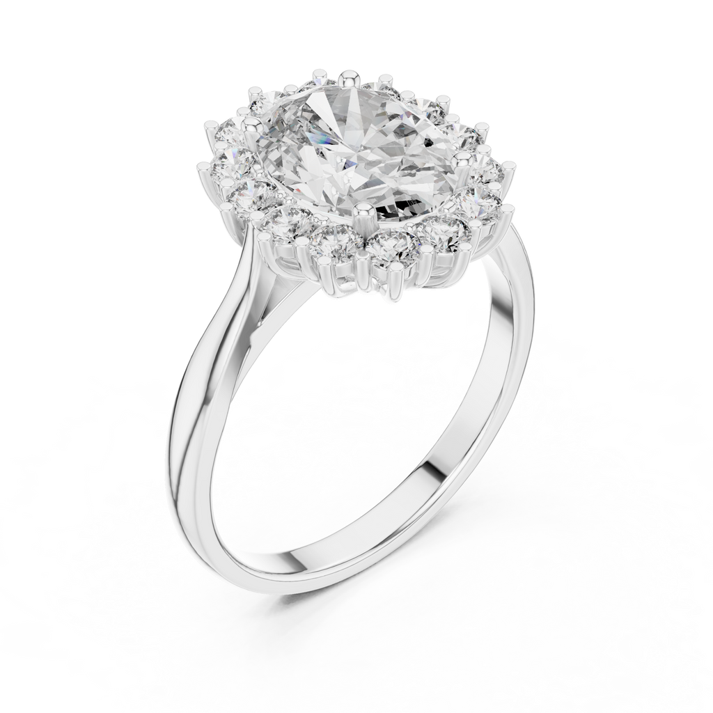 Classic Cluster Diamond Ring