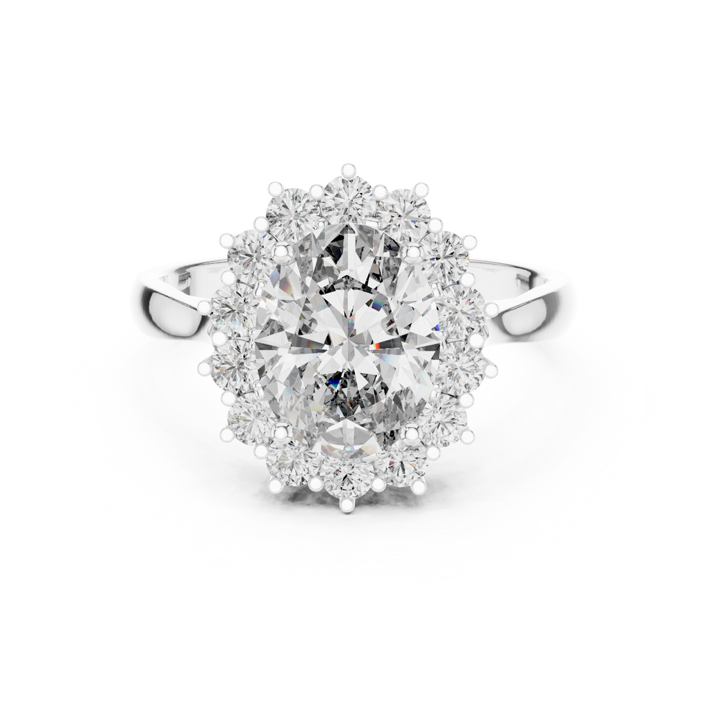 Classic Cluster Diamond Ring