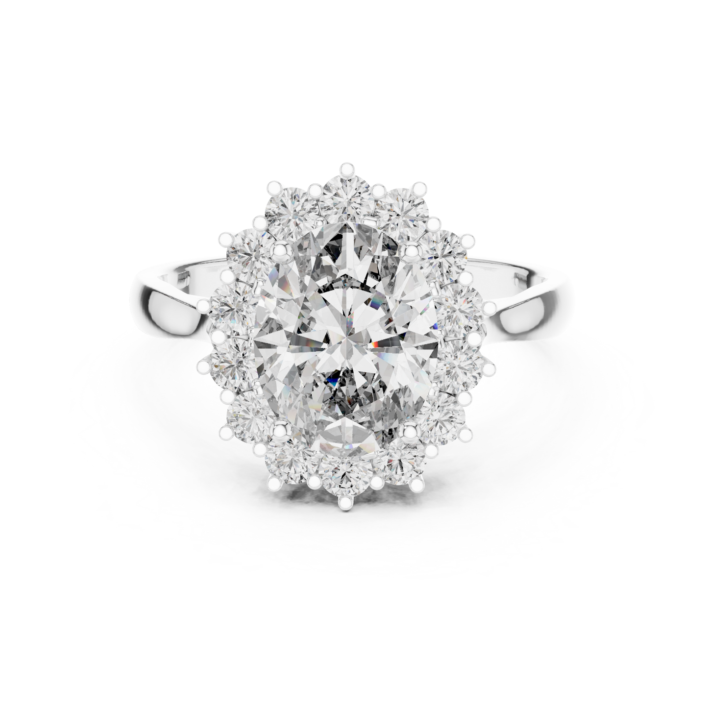 Classic Cluster Diamond Ring