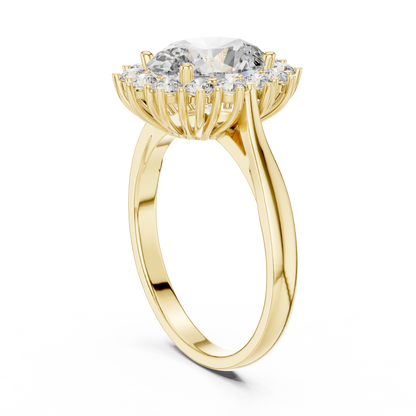 Classic Cluster Diamond Ring