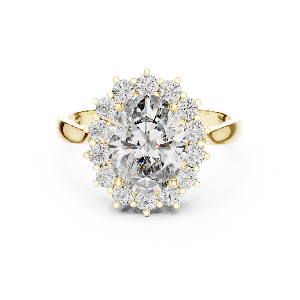 Classic Cluster Diamond Ring