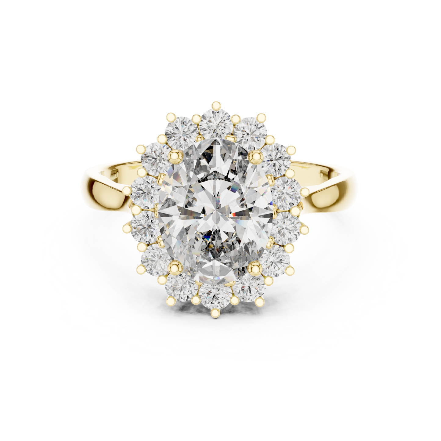 Classic Cluster Diamond Ring