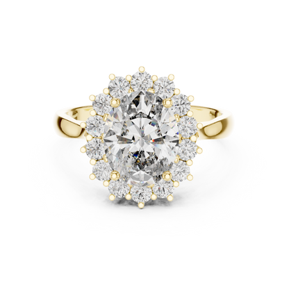 Classic Cluster Diamond Ring
