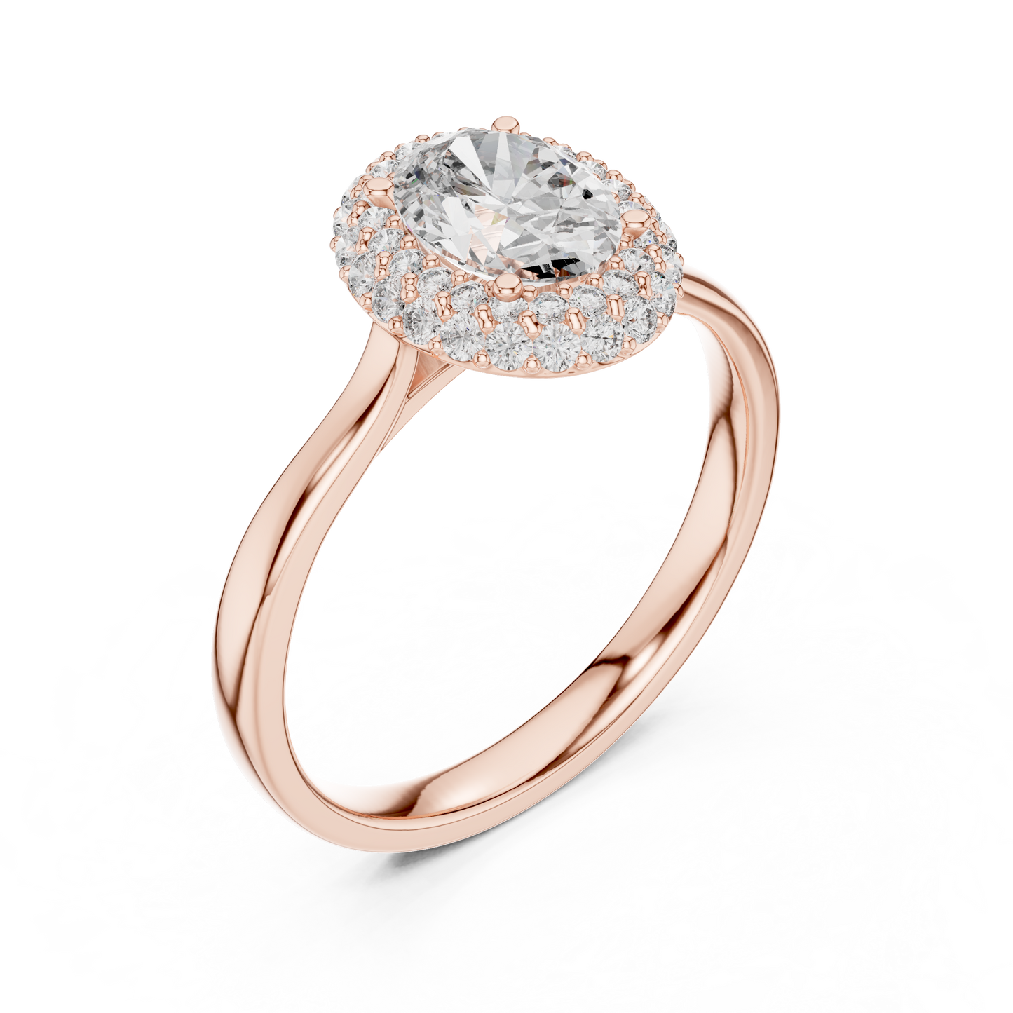 Elegant Oval Engagement Ring