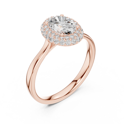 Elegant Oval Engagement Ring