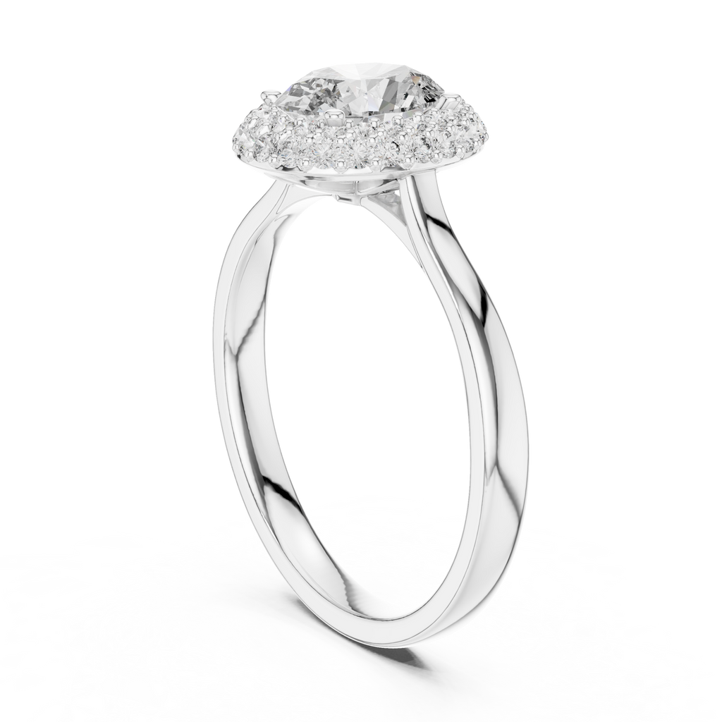 Elegant Oval Engagement Ring