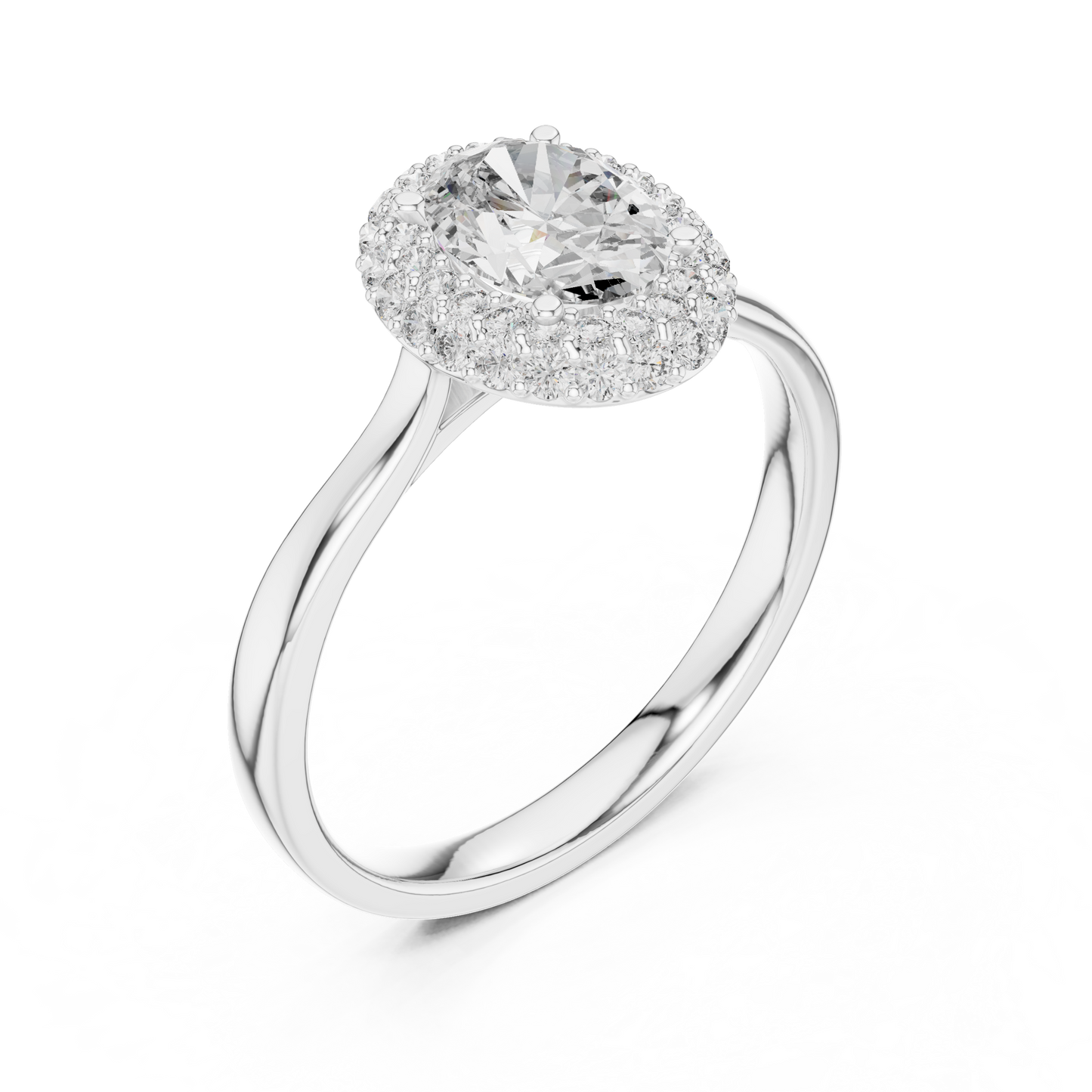 Elegant Oval Engagement Ring