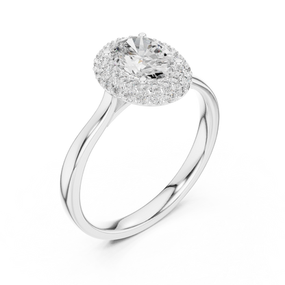 Elegant Oval Engagement Ring