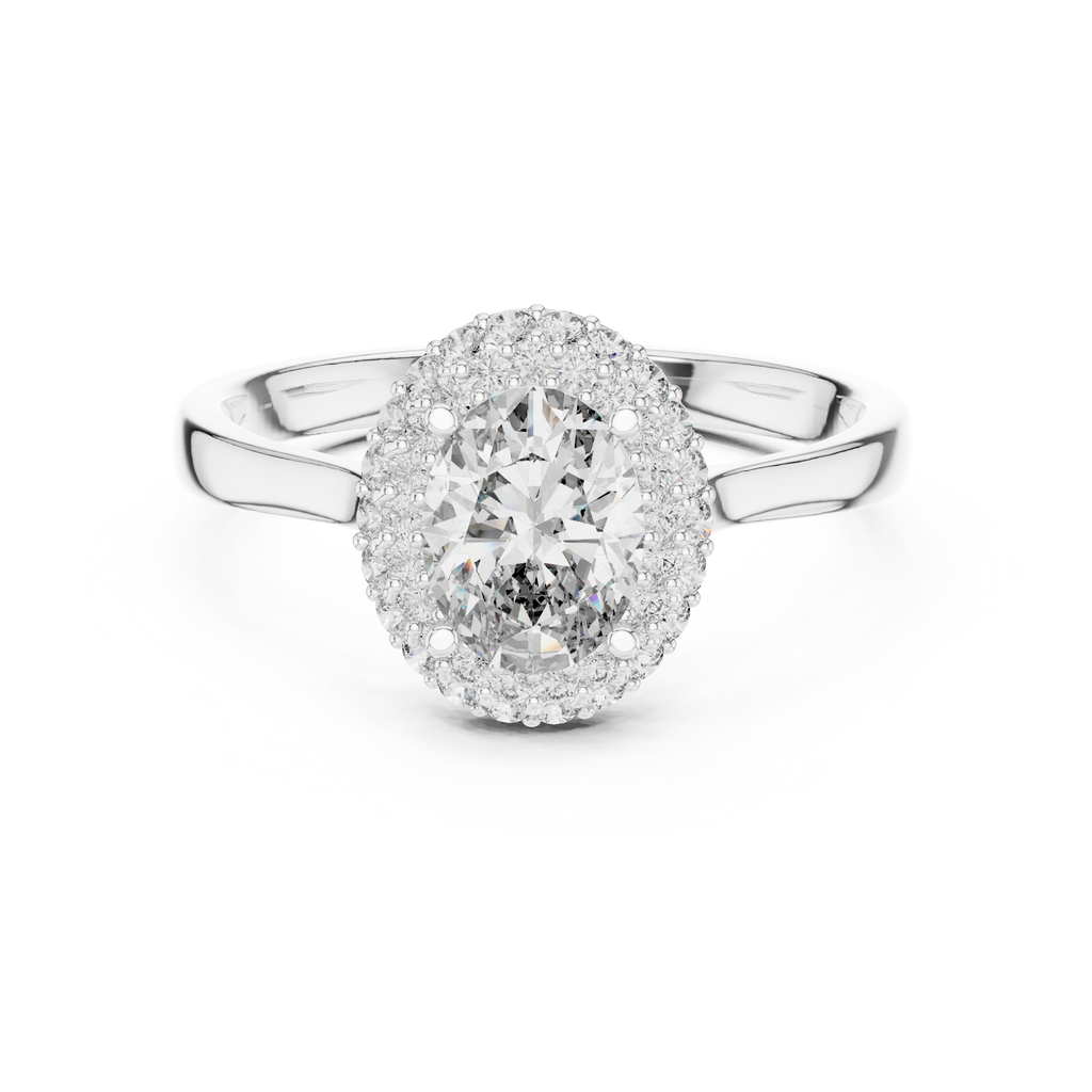 Elegant Oval Engagement Ring