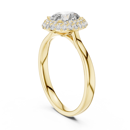 Elegant Oval Engagement Ring