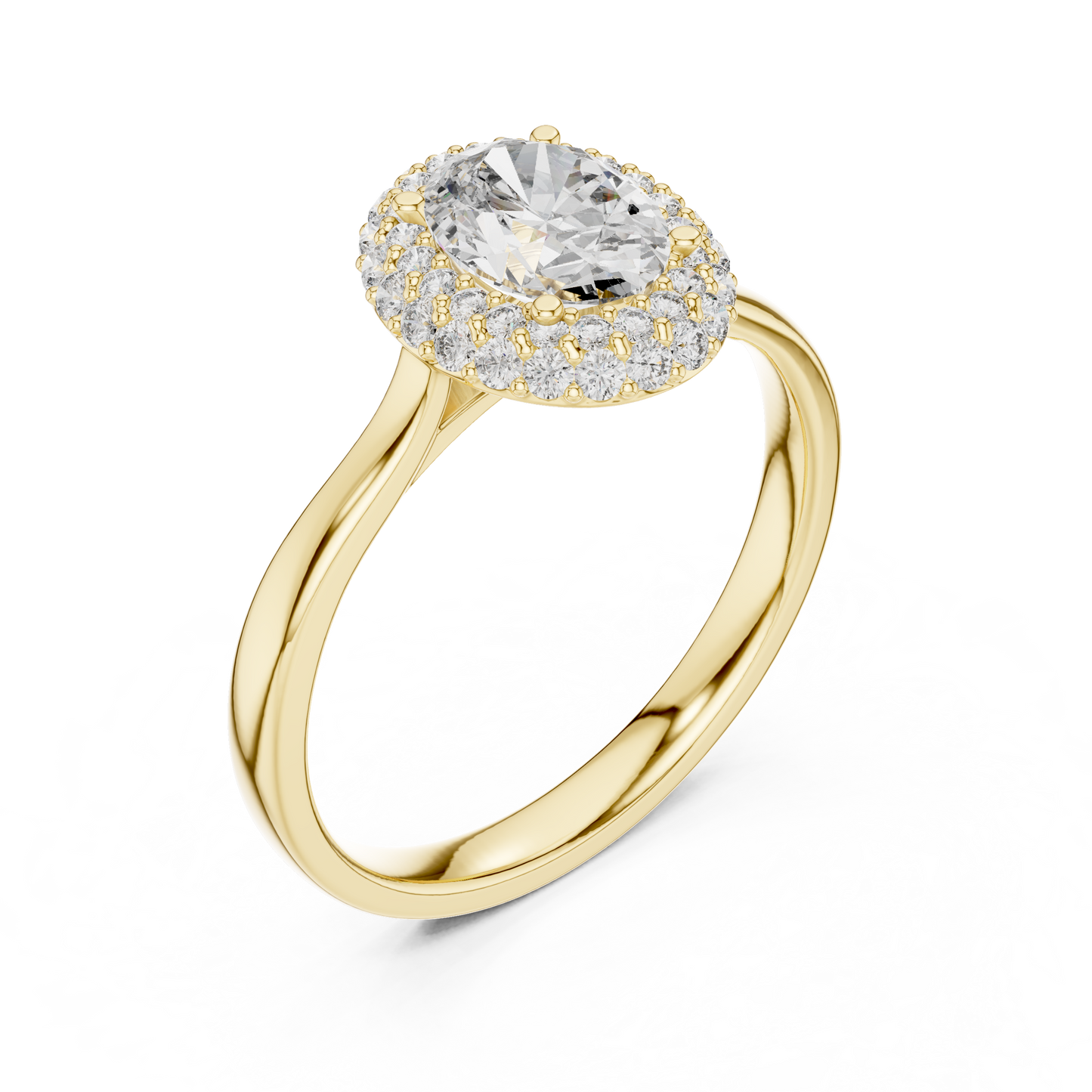 Elegant Oval Engagement Ring