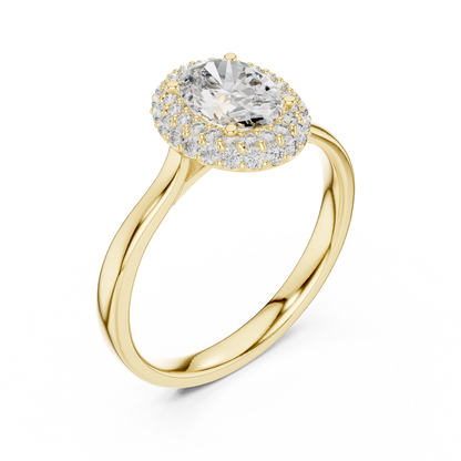 Elegant Oval Engagement Ring