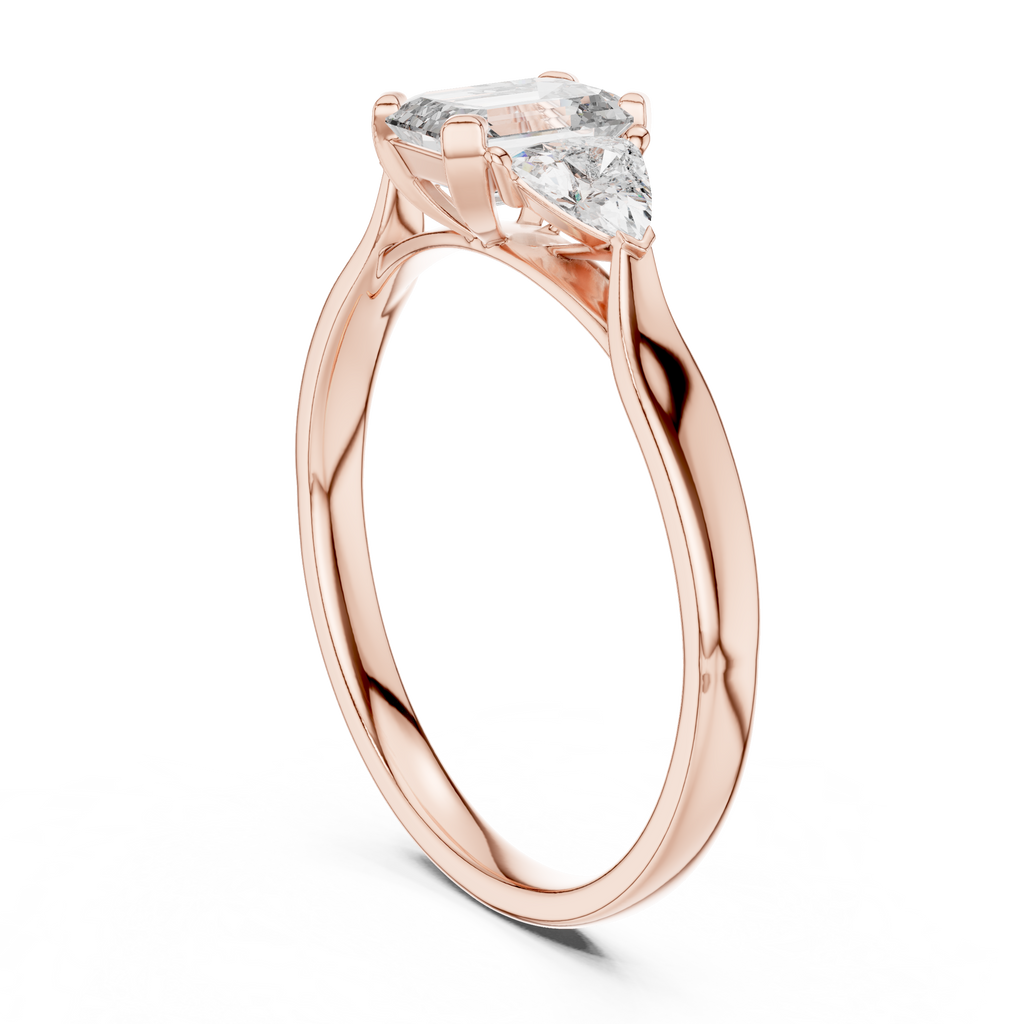Brilliant Trillion Diamond Ring