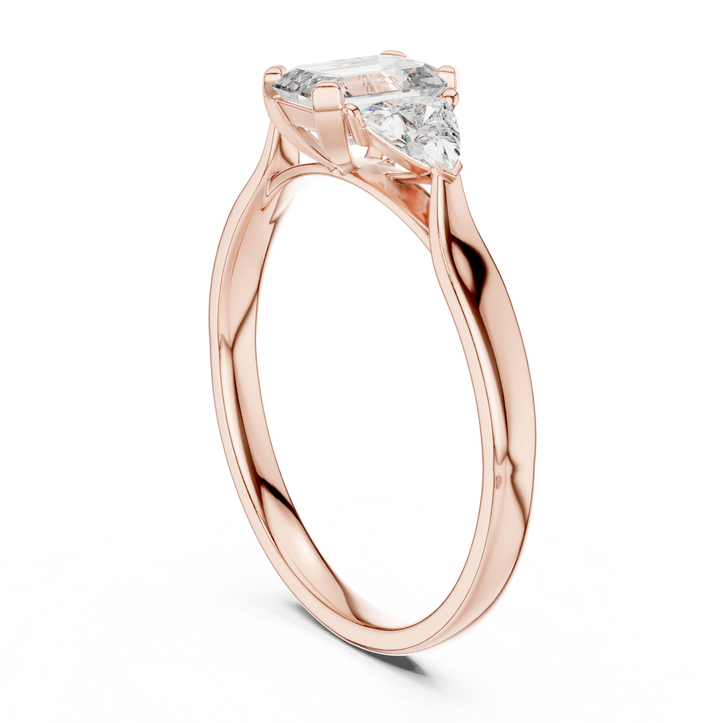 Brilliant Trillion Diamond Ring