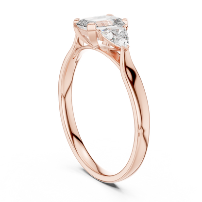 Brilliant Trillion Diamond Ring