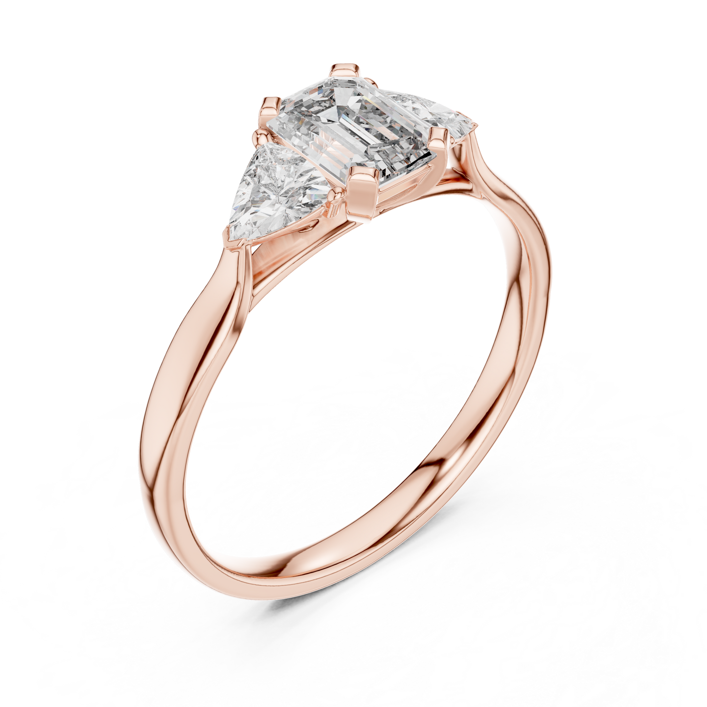 Brilliant Trillion Diamond Ring