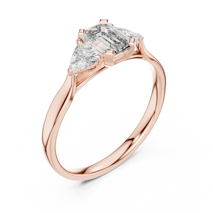 Brilliant Trillion Diamond Ring