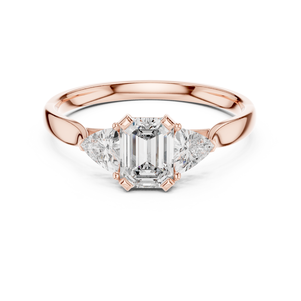 Brilliant Trillion Diamond Ring