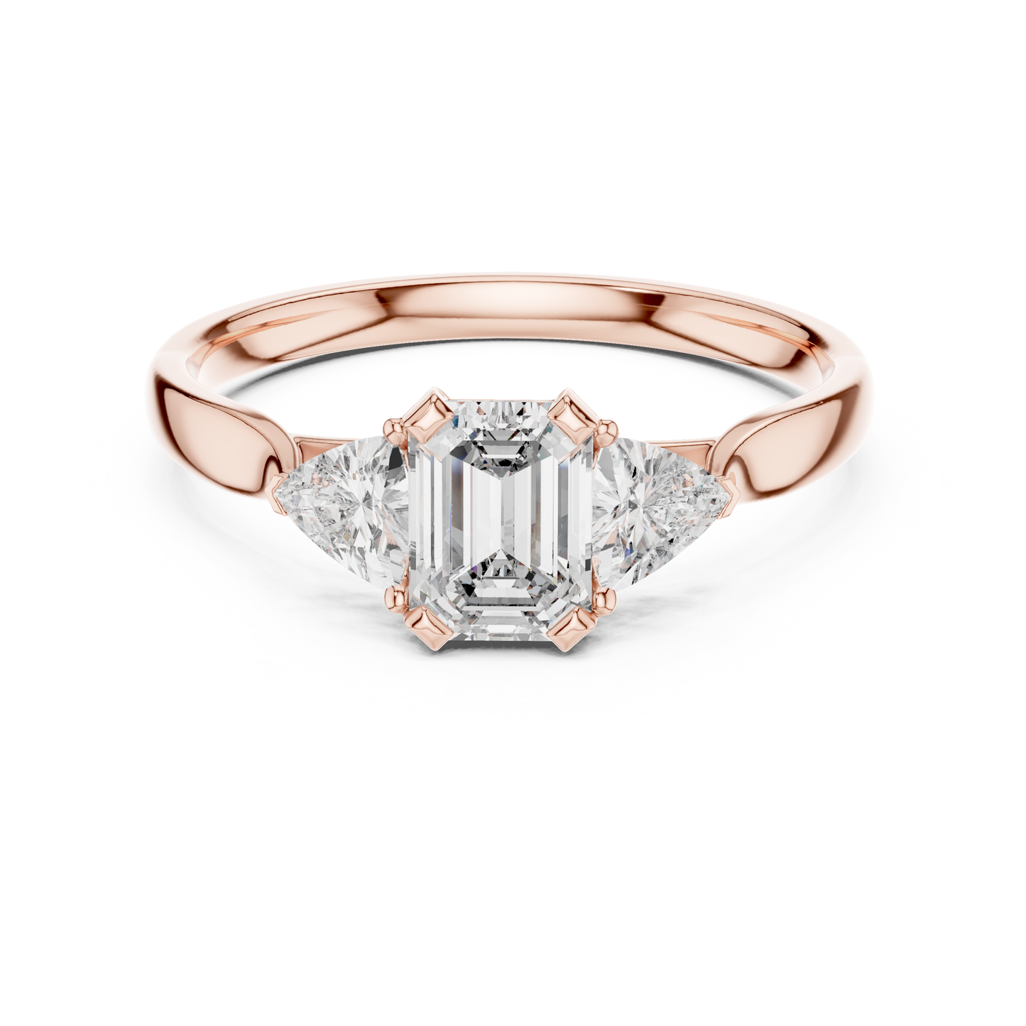 Brilliant Trillion Diamond Ring