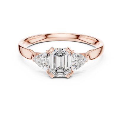 Brilliant Trillion Diamond Ring