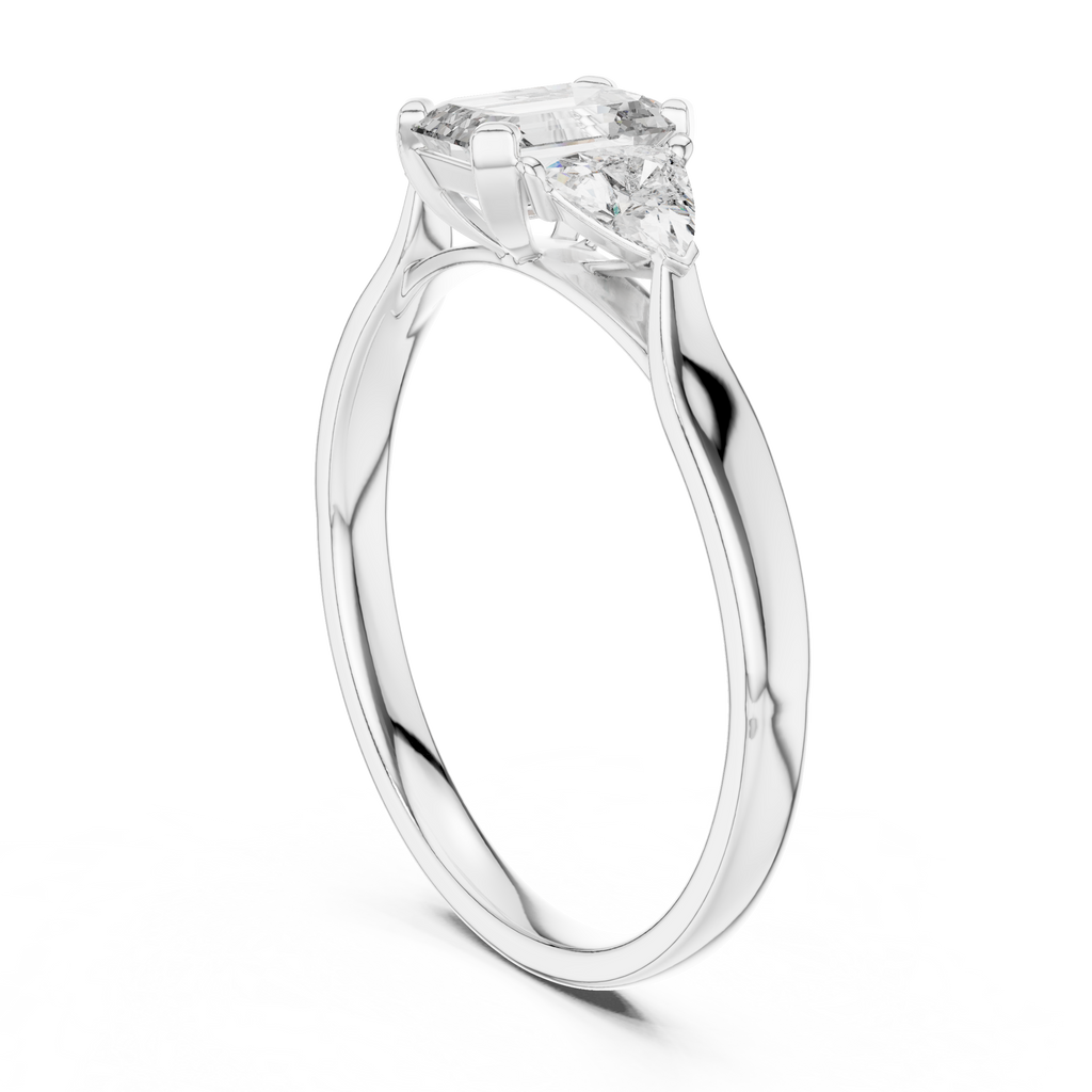 Brilliant Trillion Diamond Ring