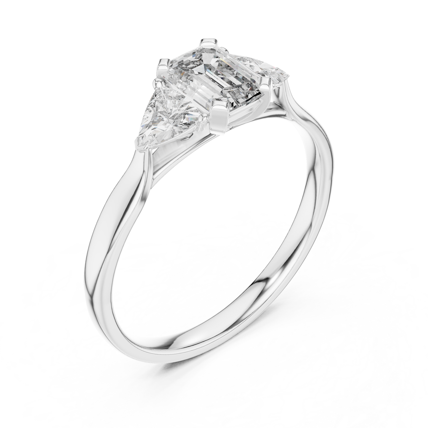 Brilliant Trillion Diamond Ring