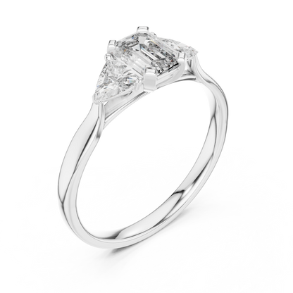 Brilliant Trillion Diamond Ring