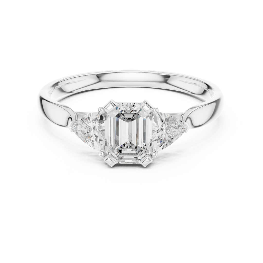 Brilliant Trillion Diamond Ring