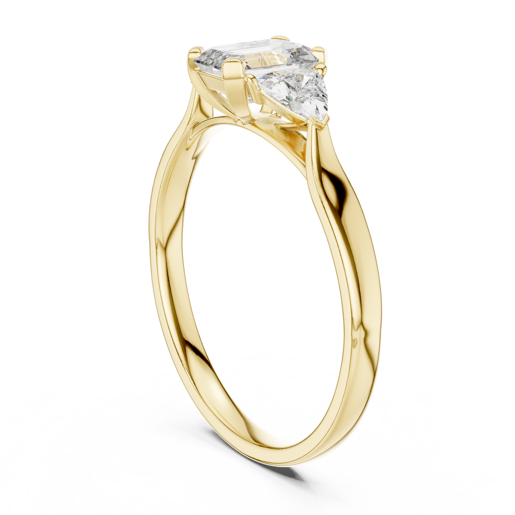 Brilliant Trillion Diamond Ring