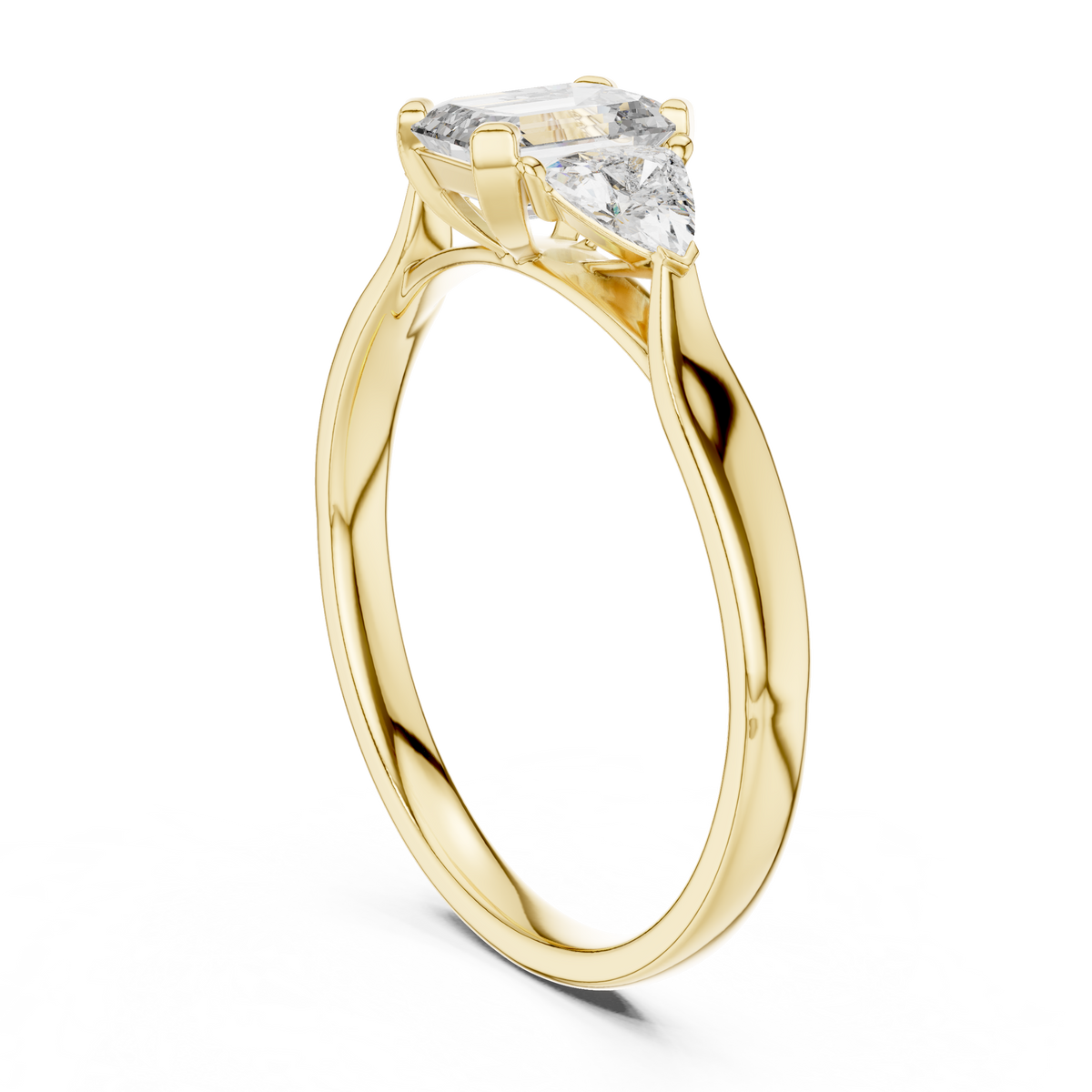 Brilliant Trillion Diamond Ring