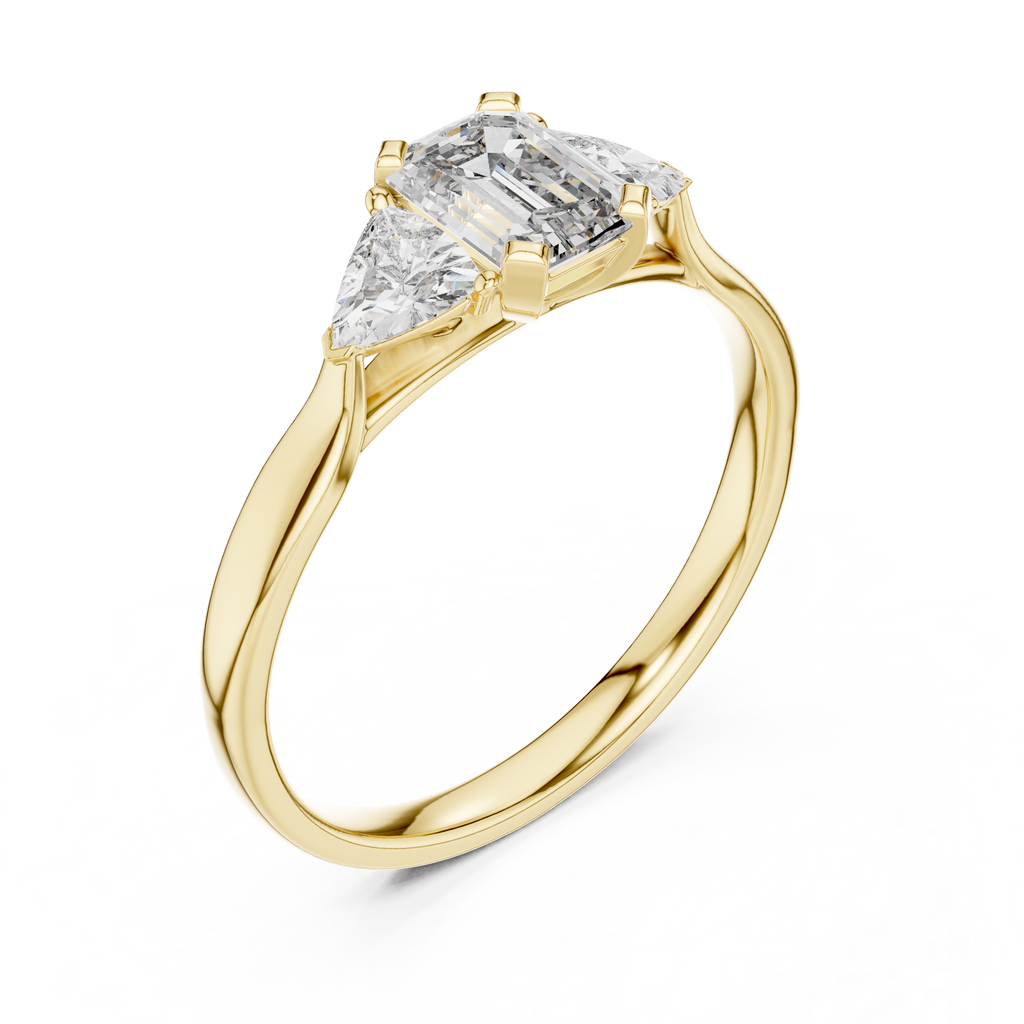 Brilliant Trillion Diamond Ring
