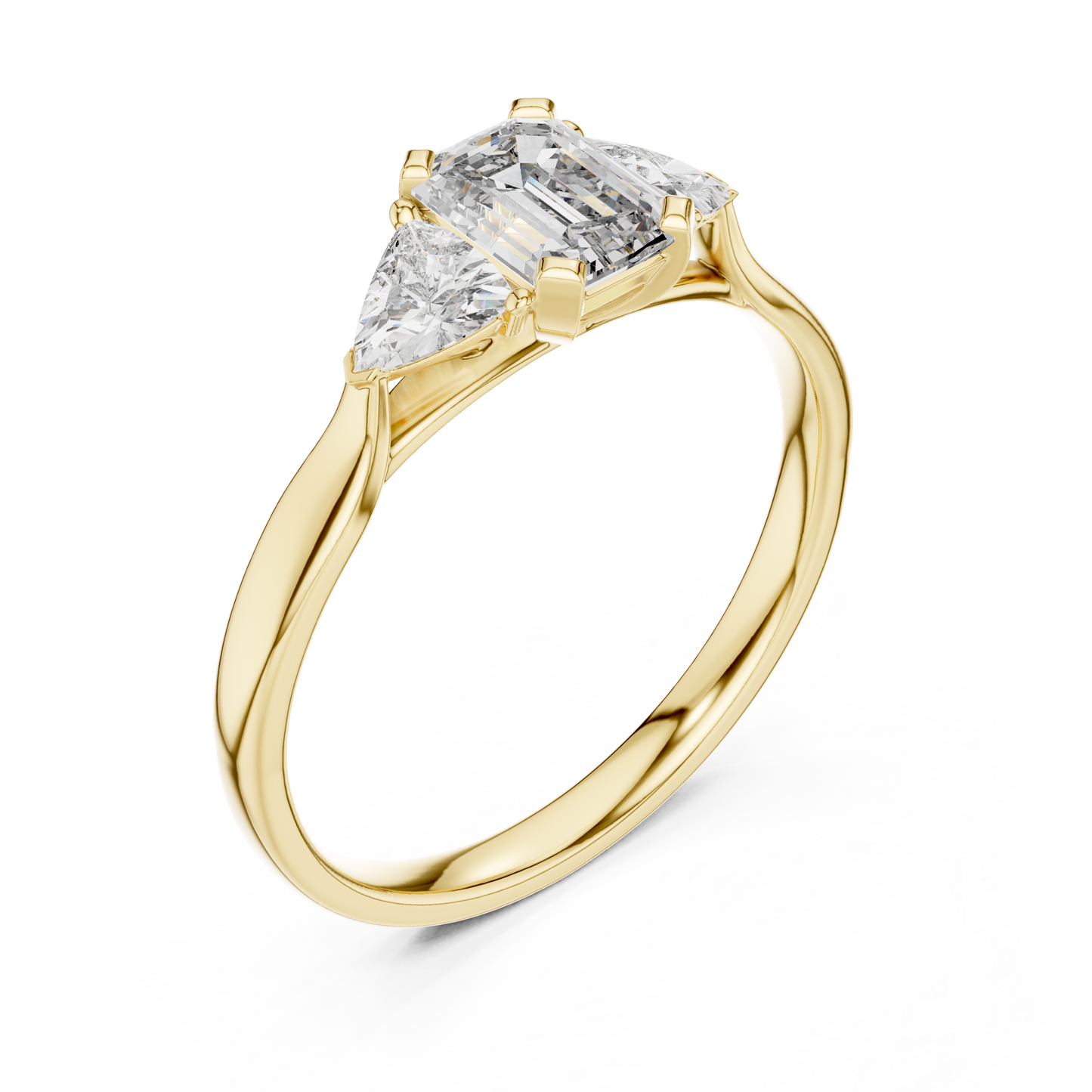 Brilliant Trillion Diamond Ring
