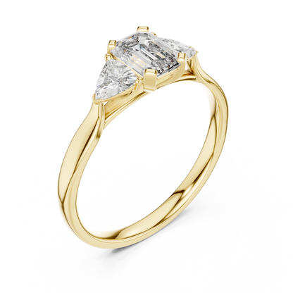 Brilliant Trillion Diamond Ring