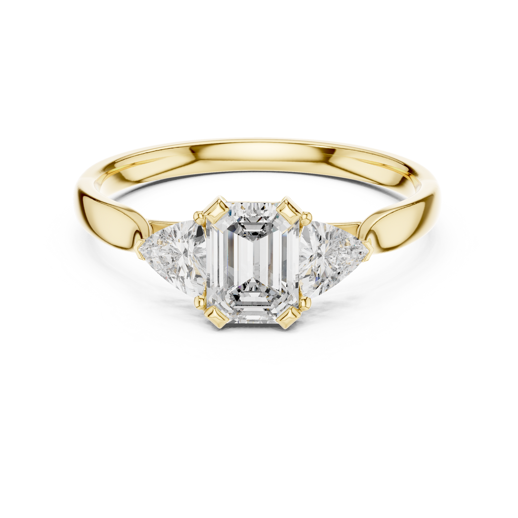 Brilliant Trillion Diamond Ring