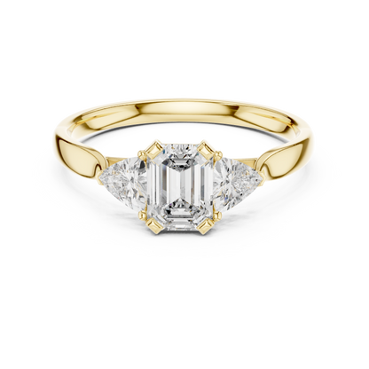 Brilliant Trillion Diamond Ring