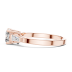 Luxe Tapered Side Stone Diamond Ring