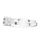 Luxe Tapered Side Stone Diamond Ring