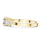 Luxe Tapered Side Stone Diamond Ring