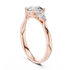 Golden Grace Three Diamond Ring