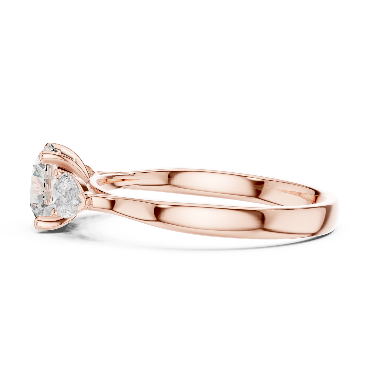 Golden Grace Three Diamond Ring