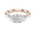 Golden Grace Three Diamond Ring