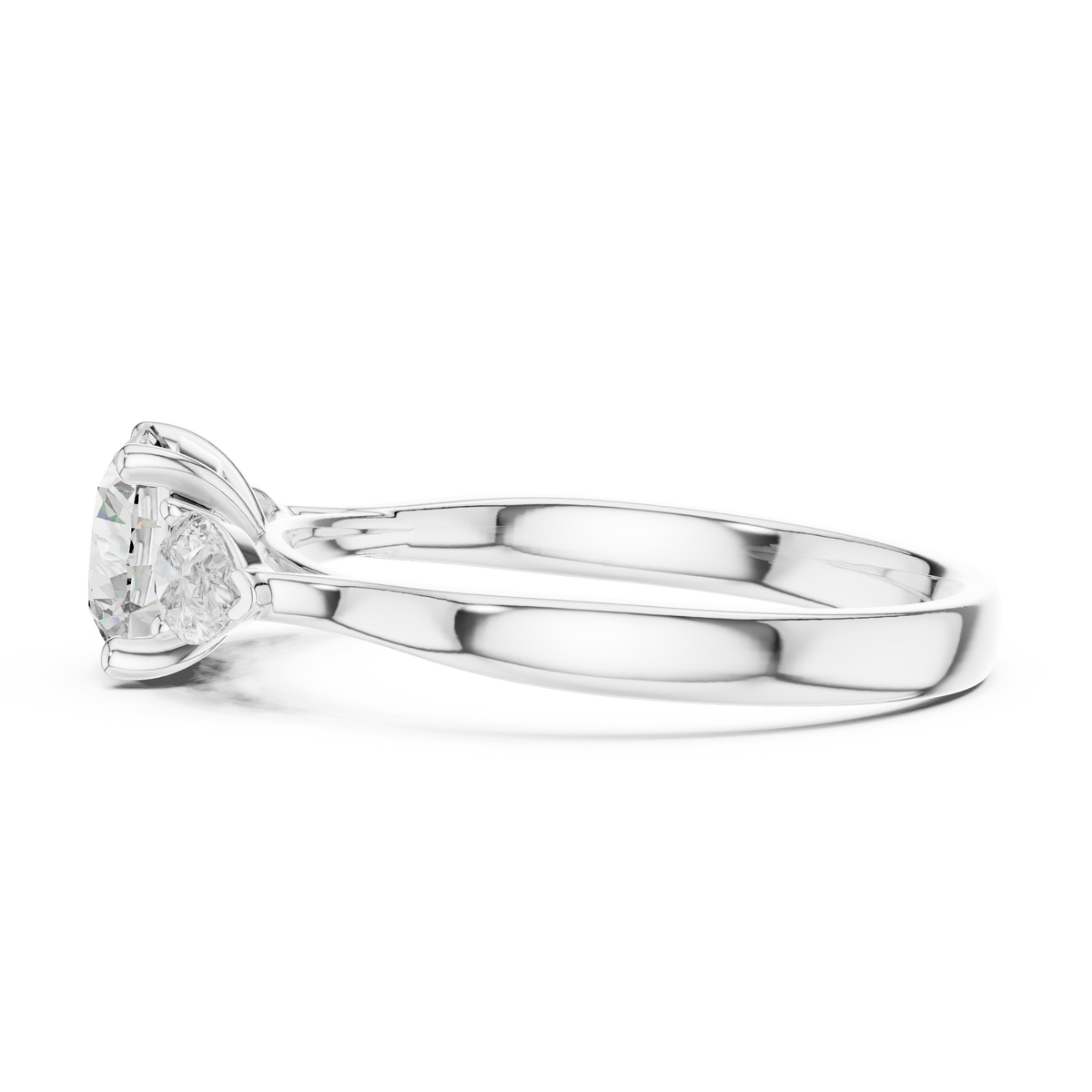 Golden Grace Three Diamond Ring